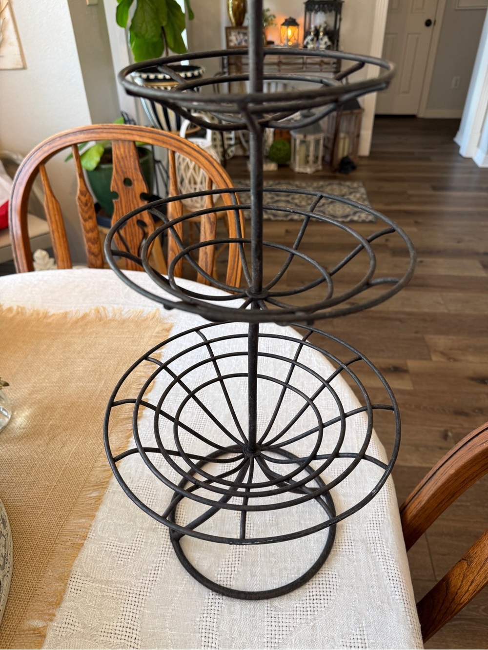 Vintage Pier 1 3 Tier Wrought Iron Fruit Stand - Picture 17 of 17